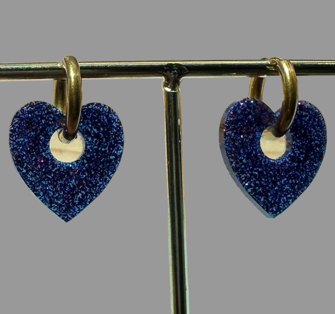 Boucles interchangeables cœur🩵