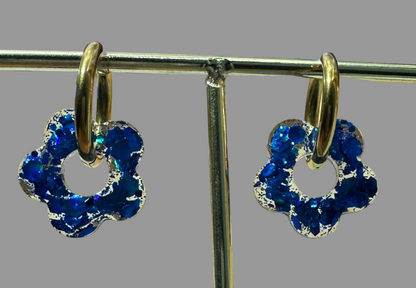 Boucles d’oreilles fleurs interchangeables🦋