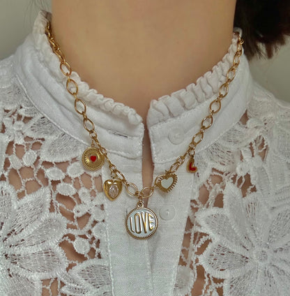 Collier Amour à breloques ❤️