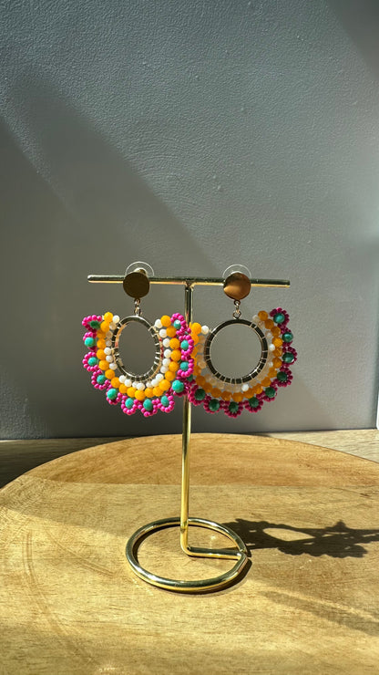 Boucles d’oreilles multicolore 🌈