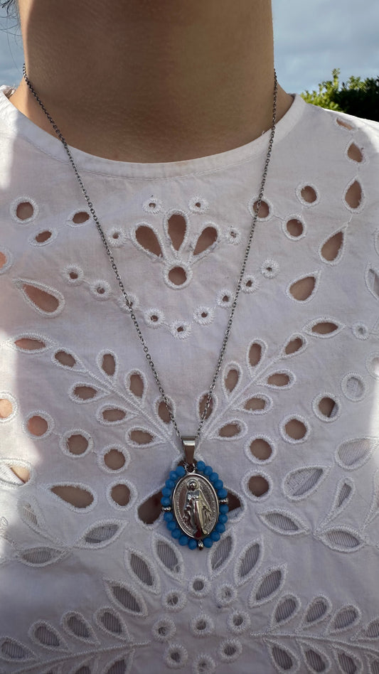 Collier Marie bleu 🩵