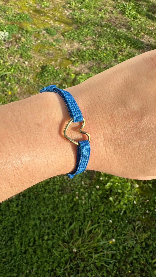 Bracelet cœur bleu 💙