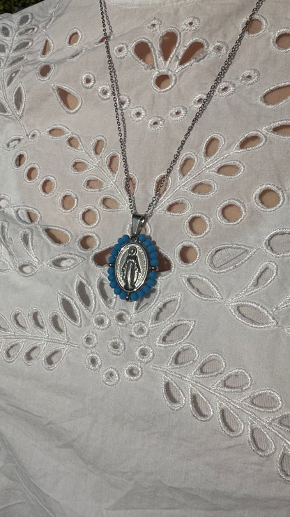 Collier Marie bleu 🩵