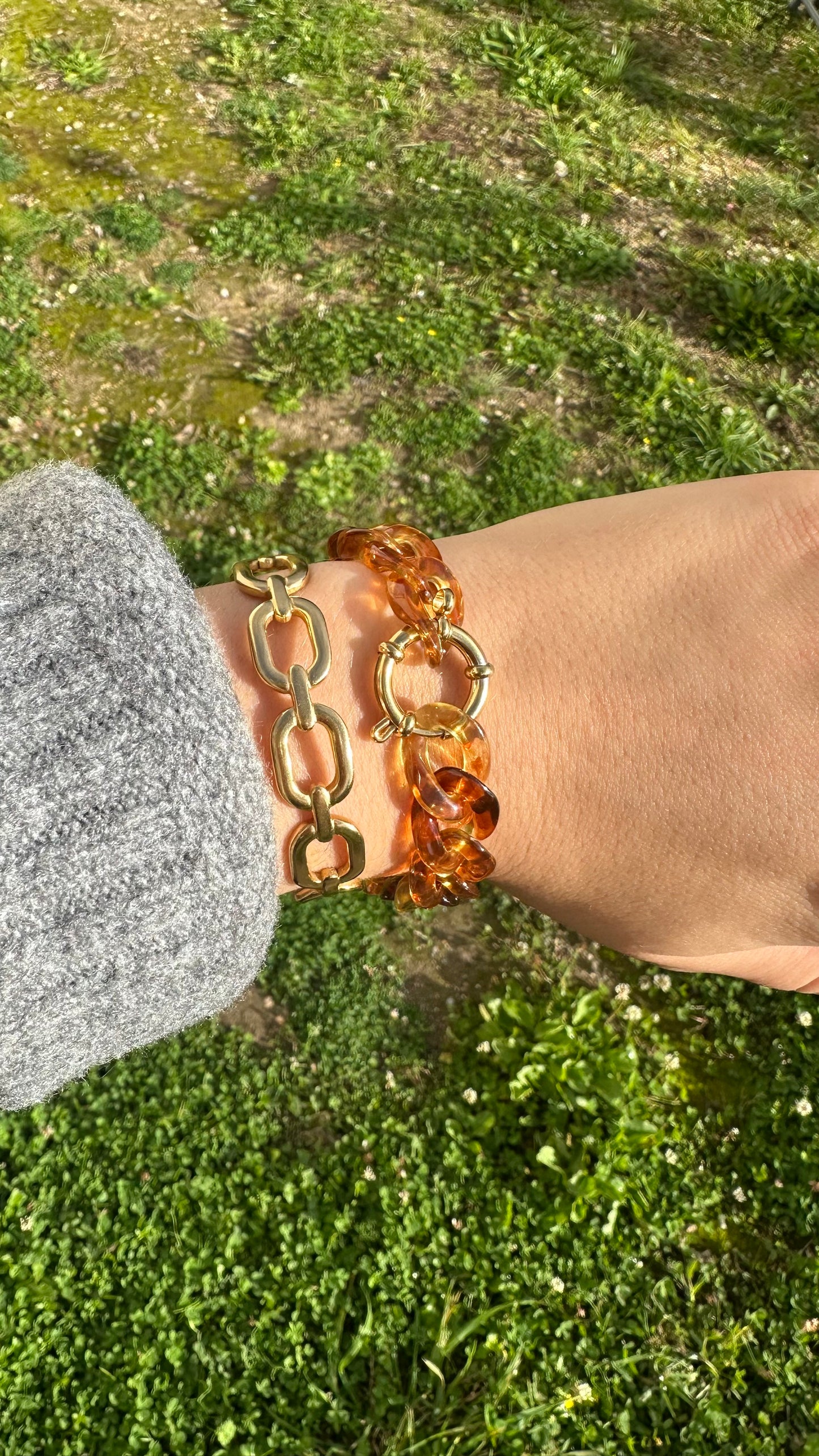 Bracelet maille caramel🤎