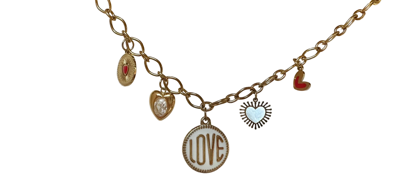 Collier Amour à breloques ❤️
