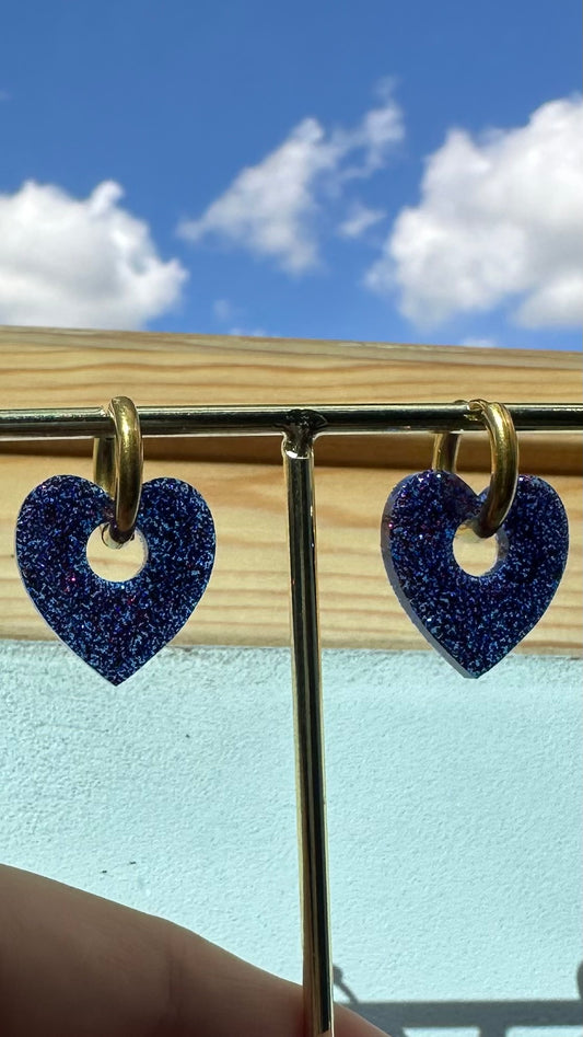 Boucles interchangeables cœur🩵