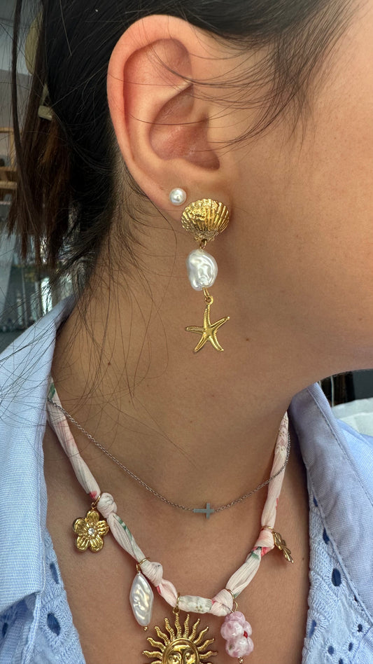 Boucles d’oreilles coquillages 🐚