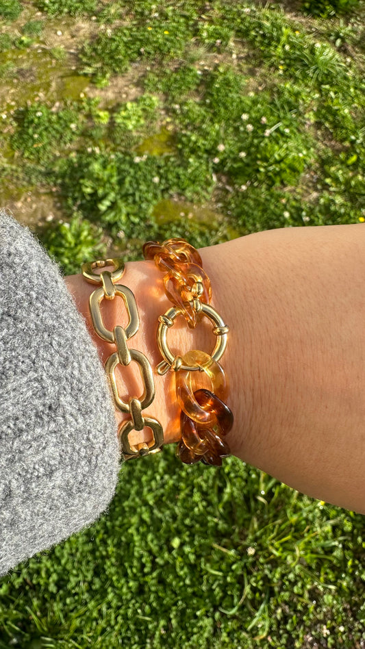 Bracelet maille caramel🤎
