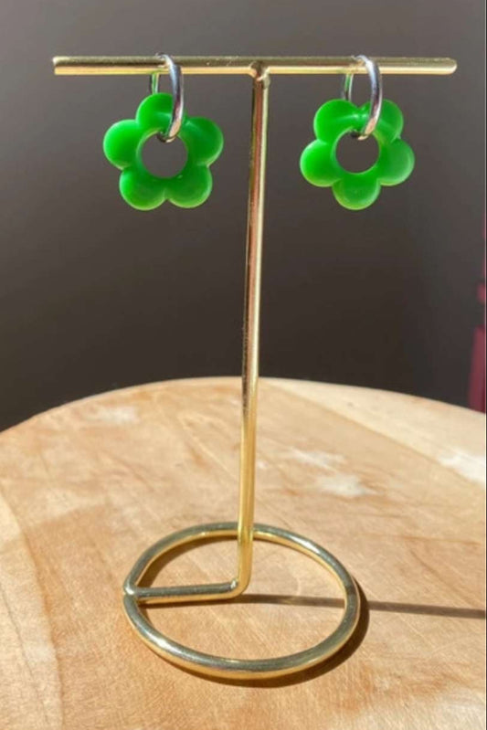 Boucles d’Oreilles Fleur Interchangeables