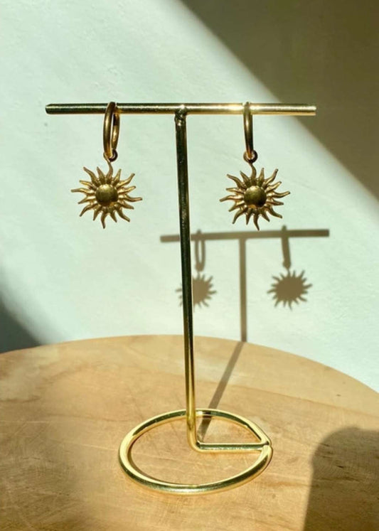 boucles d'oreilles soleil