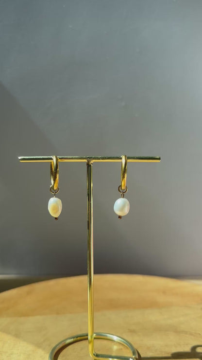 Boucles d’oreilles perle🌟