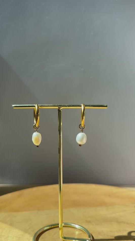 Boucles d’oreilles perle🌟